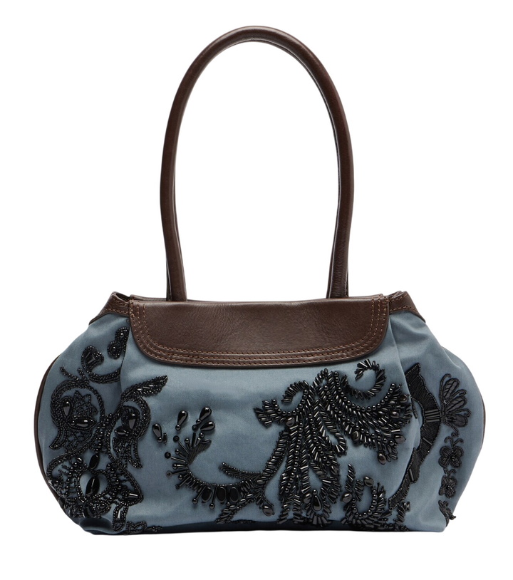 Photo: Dries Van Noten Embellished twill shoulder bag