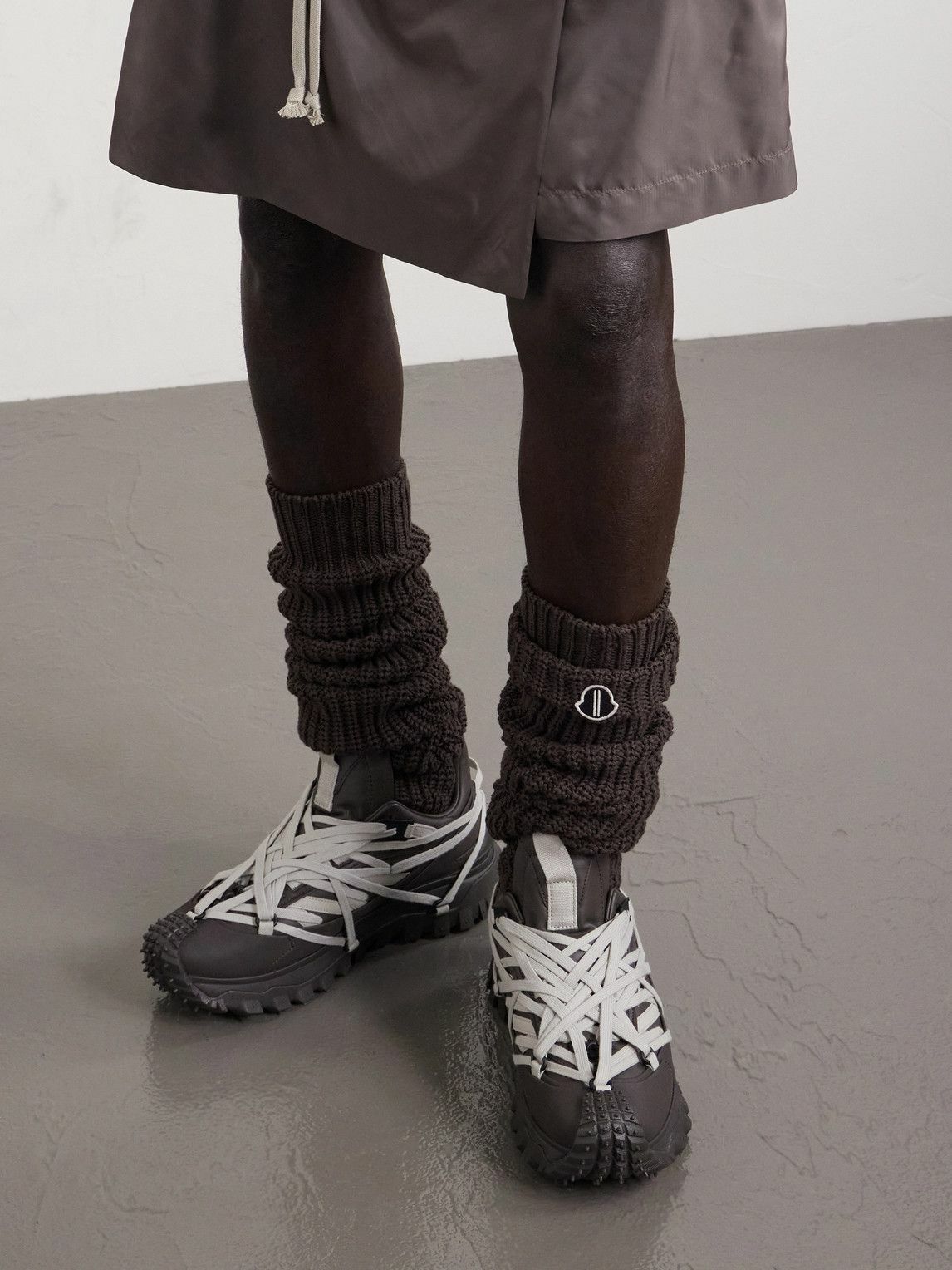 Rick Owens - Moncler Trailgrip Megalace® Leather and Rubber