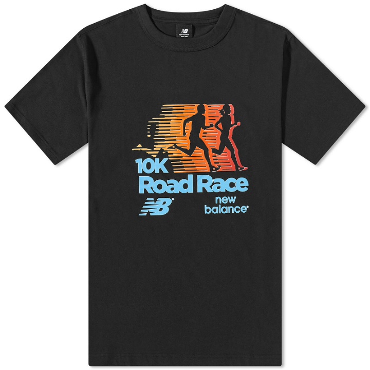 Photo: New Balance Men's Road Race T-Shirt in Black