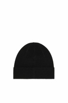 Diesel Beanie with embroidered Oval D patch - Knit caps - Unisex - Black