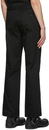 GR10K Black Polyester Trousers