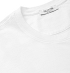 Valentino - Oversized Logo-Print Cotton-Jersey T-Shirt - White