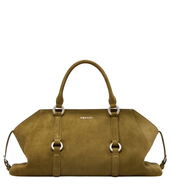 Photo: McQueen Farringdon Medium suede tote bag