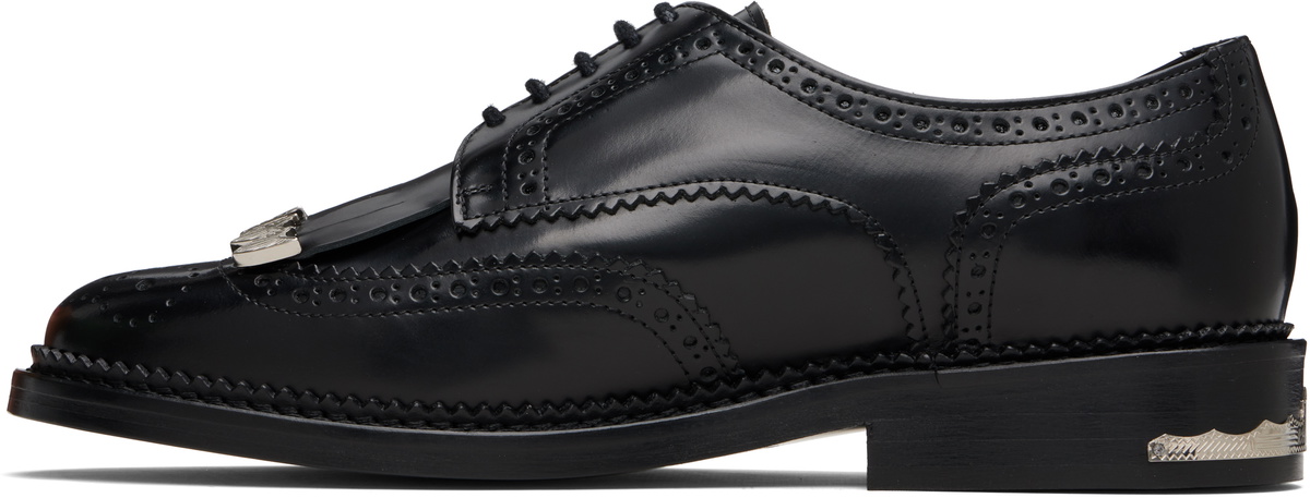 Toga Virilis Black Leather AJ855 Derbys