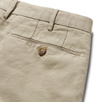 Incotex - Slim-Fit Linen and Cotton-Blend Shorts - Men - Sand