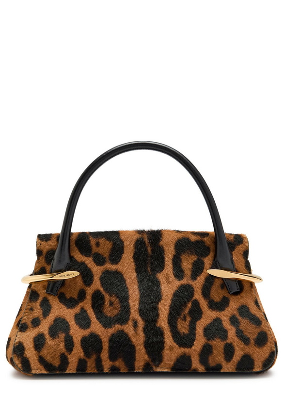 Photo: Givenchy Pinch Mini Leopard Calf-hair top Handle bag - One Size