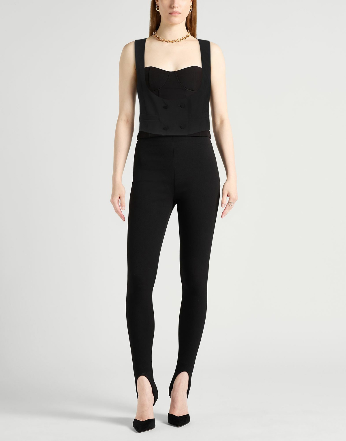 Dondup Womens Tailored Vest in Black