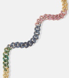 Shay Jewelry Rainbow Medium 18kt gold bracelet with gemstones