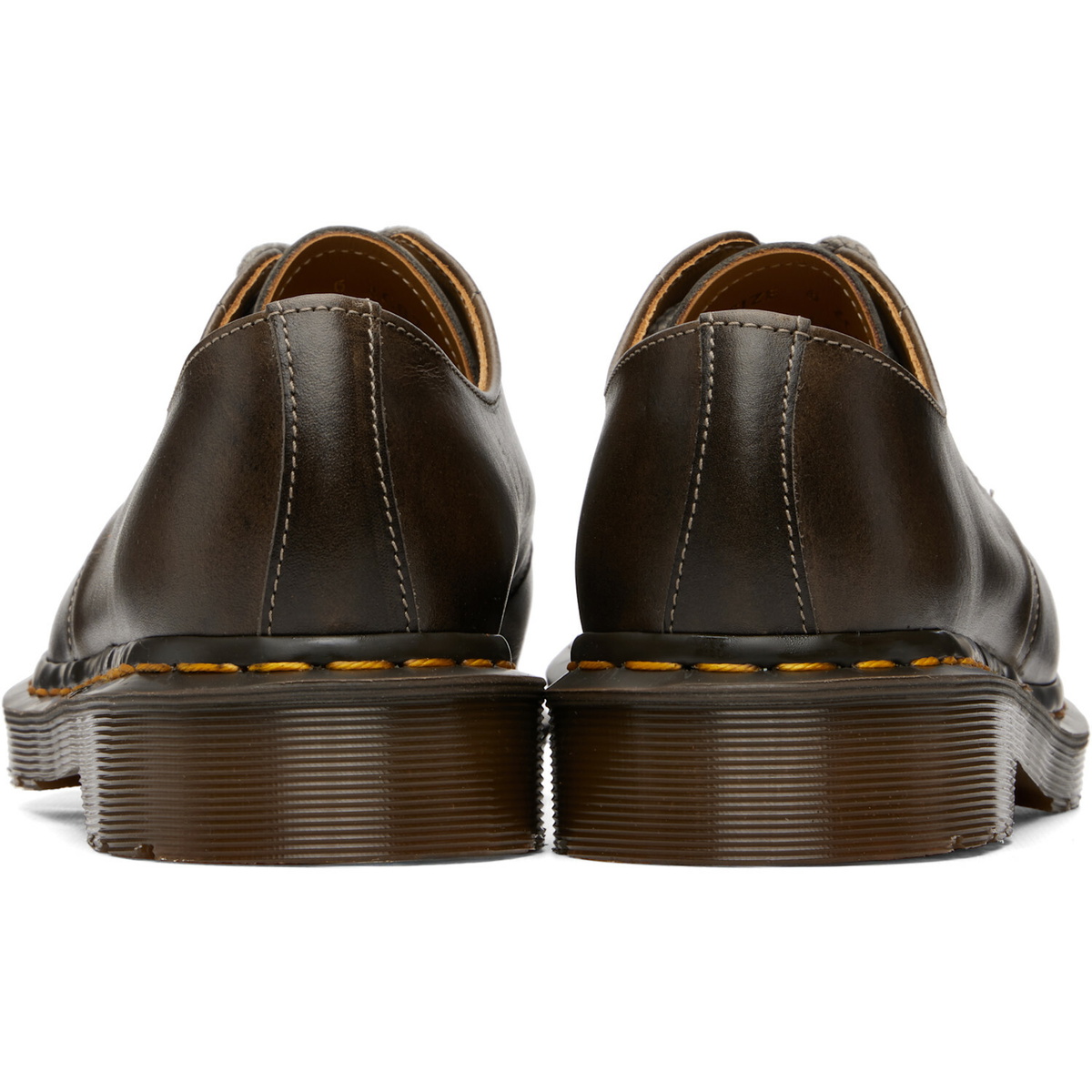 Dr. Martens Brown 1461 'Made In England' Classic Calf Leather Derbys
