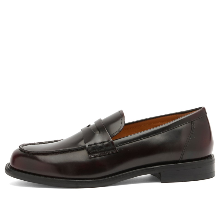 Photo: Vagabond Shoemakers Women's Linn Polished Leather Penny Loafer in Dark Bordo
