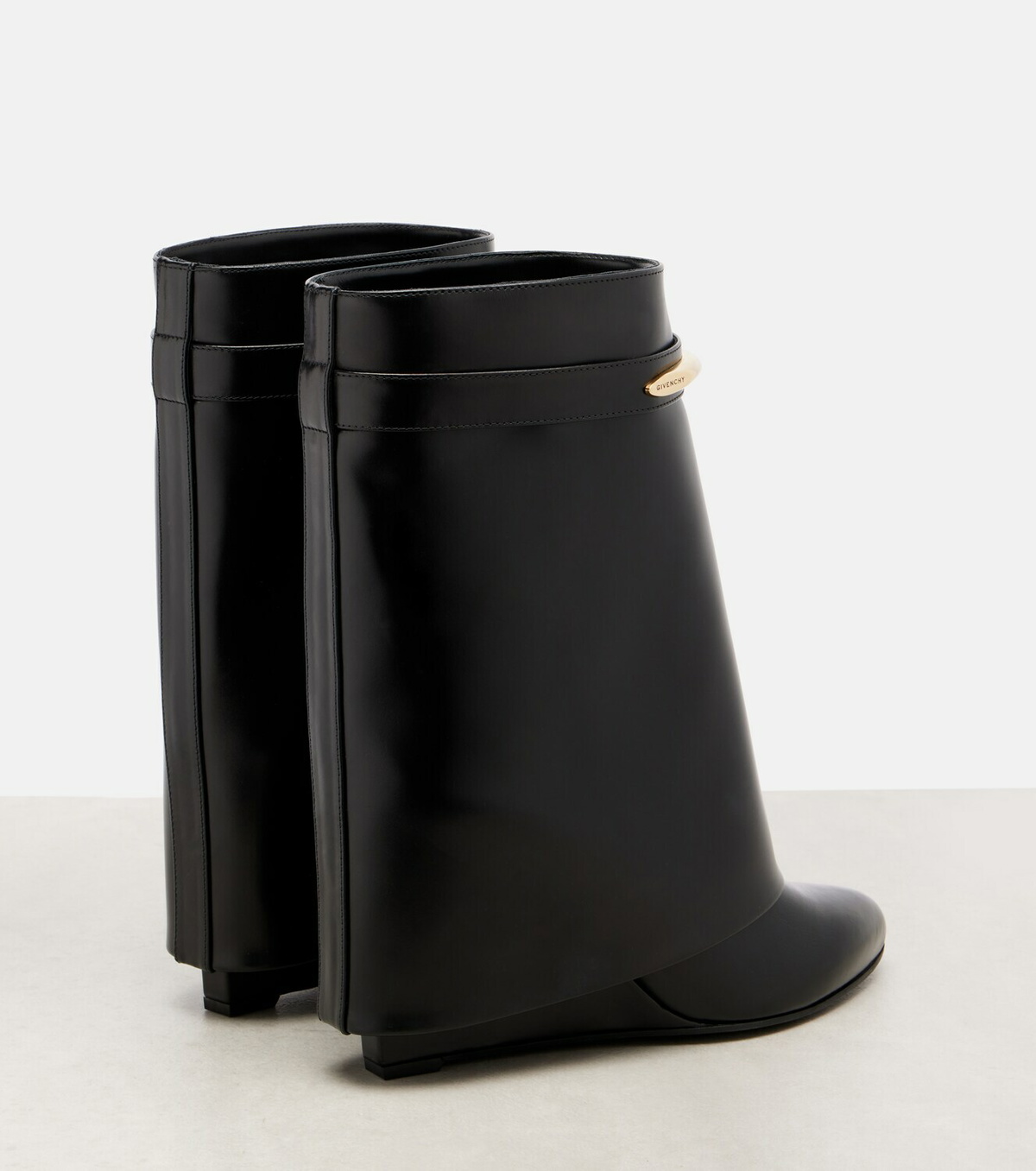Givenchy Shark 95 leather mid-calf boots