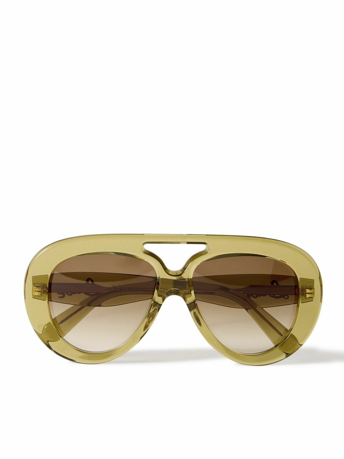 LOEWE - Curvy Aviator-Style Acetate Sunglasses Loewe