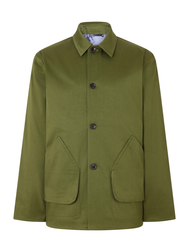 Photo: Paul Smith - Stretch Cotton-Twill Jacket - Green
