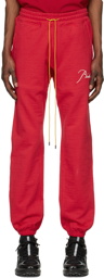 Rhude Red Terry Lounge Pants