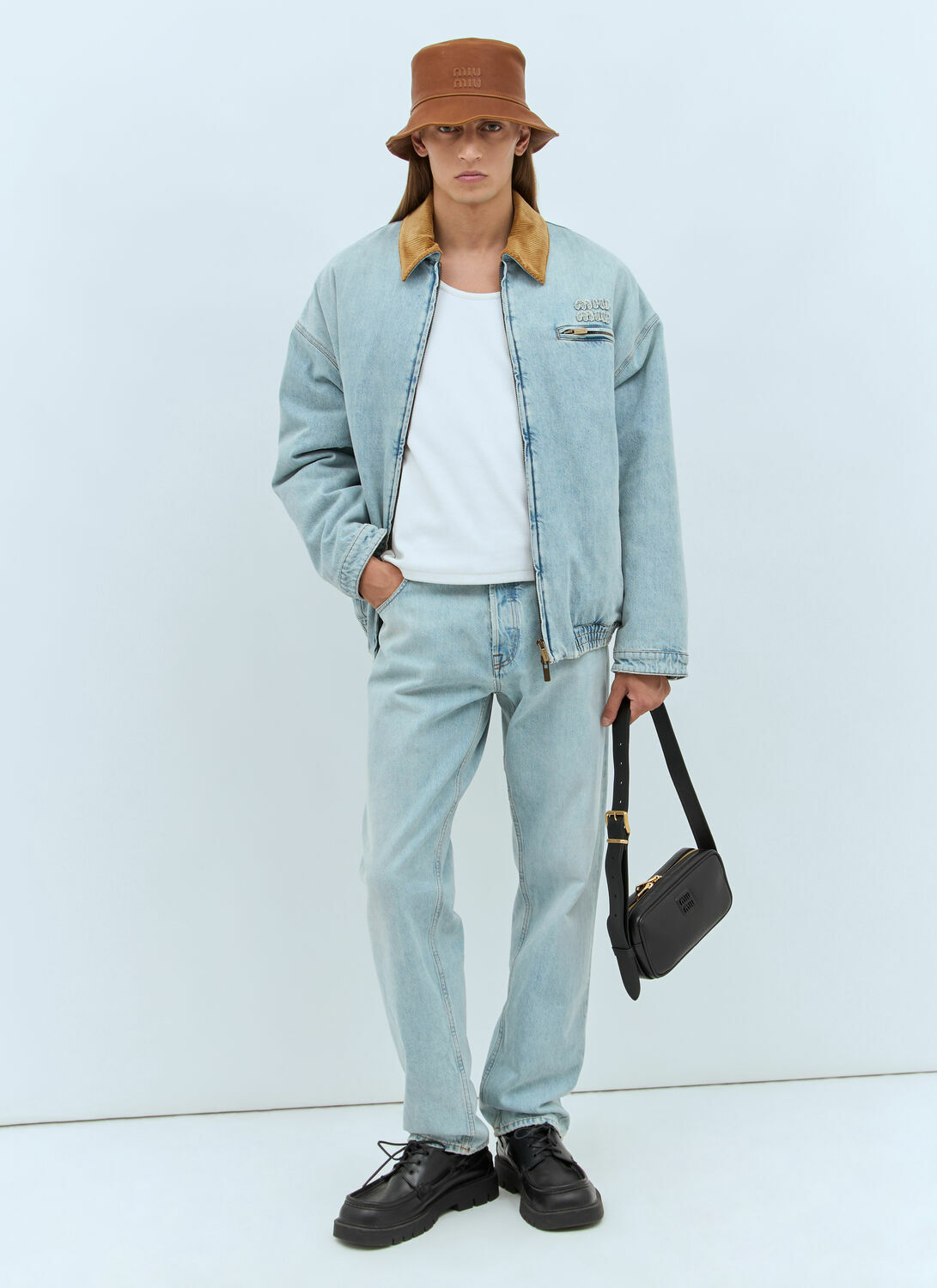 Miu Miu Logo Patch Jeans