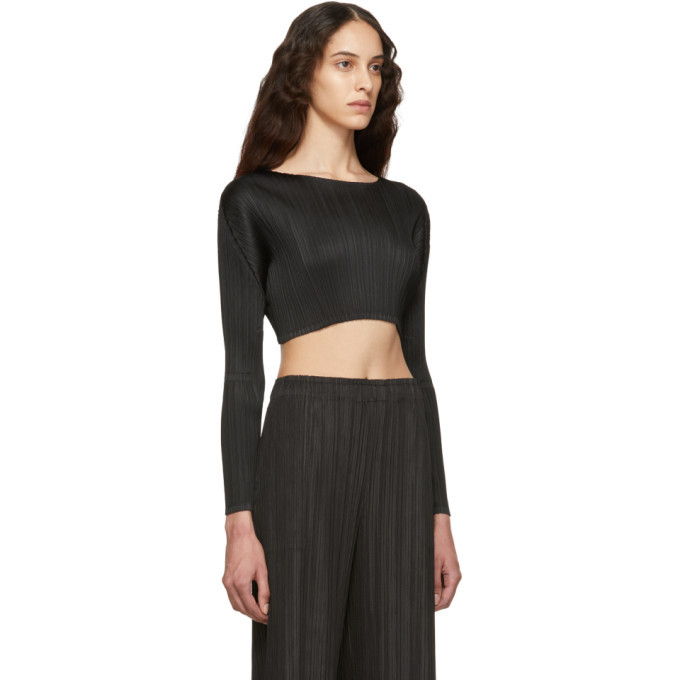 pleats please crop top