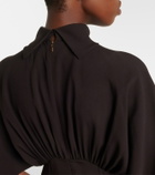 Agnona Gathered midi dress