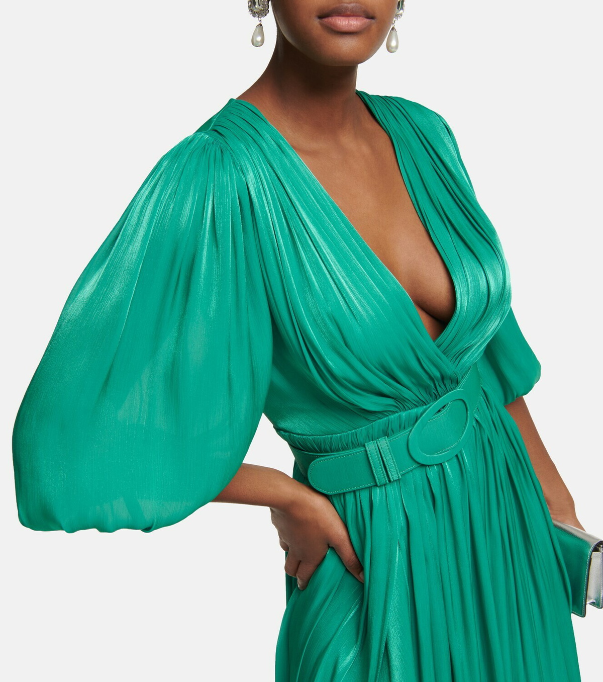 Costarellos Brennie georgette gown Costarellos