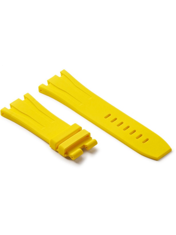 Photo: Horus Watch Straps - 20mm Rubber Integrated Watch Strap - Yellow
