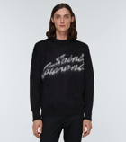 Saint Laurent - Logo mohair-blend sweater