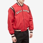 Daily Paper Men's Peregia Varsity Jacket in Jester Red/Black