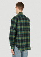 Oversized Flannel Shirt in Green