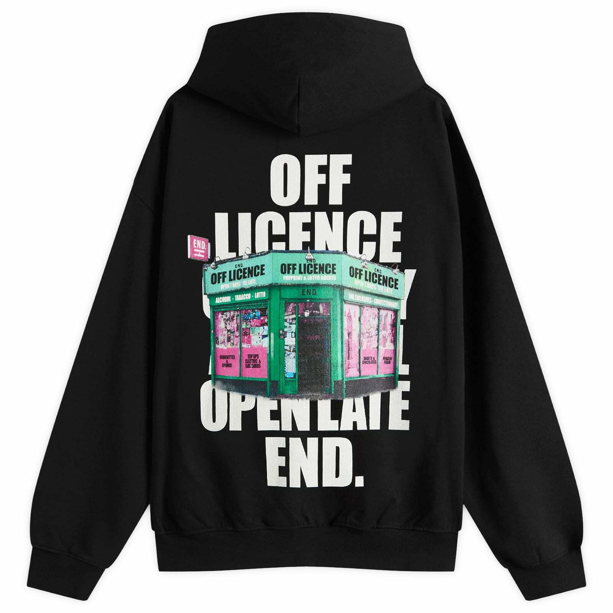 END. Open 'til Late Hoodie in Black