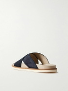 Brunello Cucinelli - Suede Slides - Blue