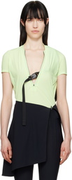 JOHANNA PARV Green Drape T-shirt