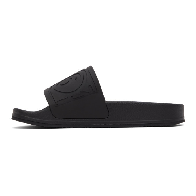 MM6 Maison Margiela Black Logo Slides MM6 Maison Margiela