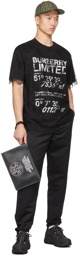 Burberry Black Paneled Lace T-Shirt