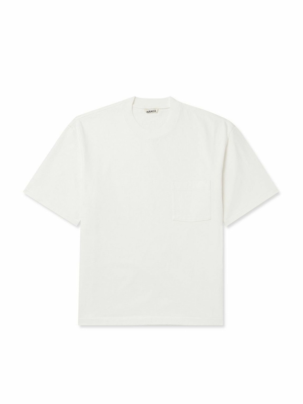 Photo: Auralee - Cotton-Jersey T-Shirt - White