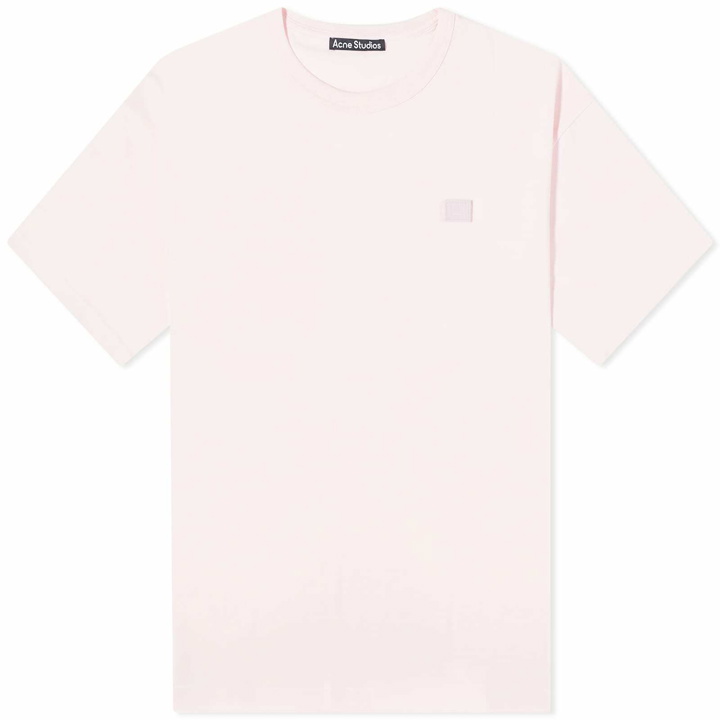 Photo: Acne Studios Men's Exford Face T-Shirt in Light Pink