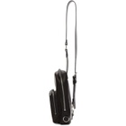 Lad Musician Black Leather Crossbody Backpack
