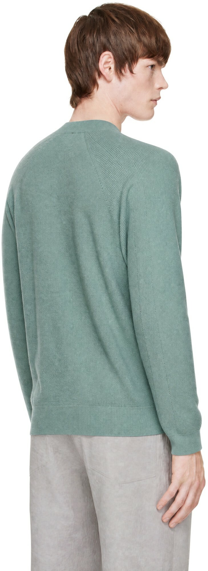 Veilance Green Conic Wool Midlayer Sweater