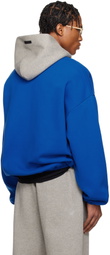 Fear of God ESSENTIALS Blue & Gray NBA Wolves Pull Over Hoodie