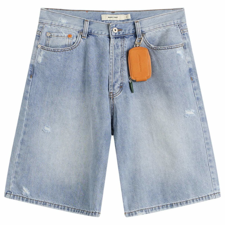 Photo: Bram's Fruit Men's Denim Shorts in Washed Indigo