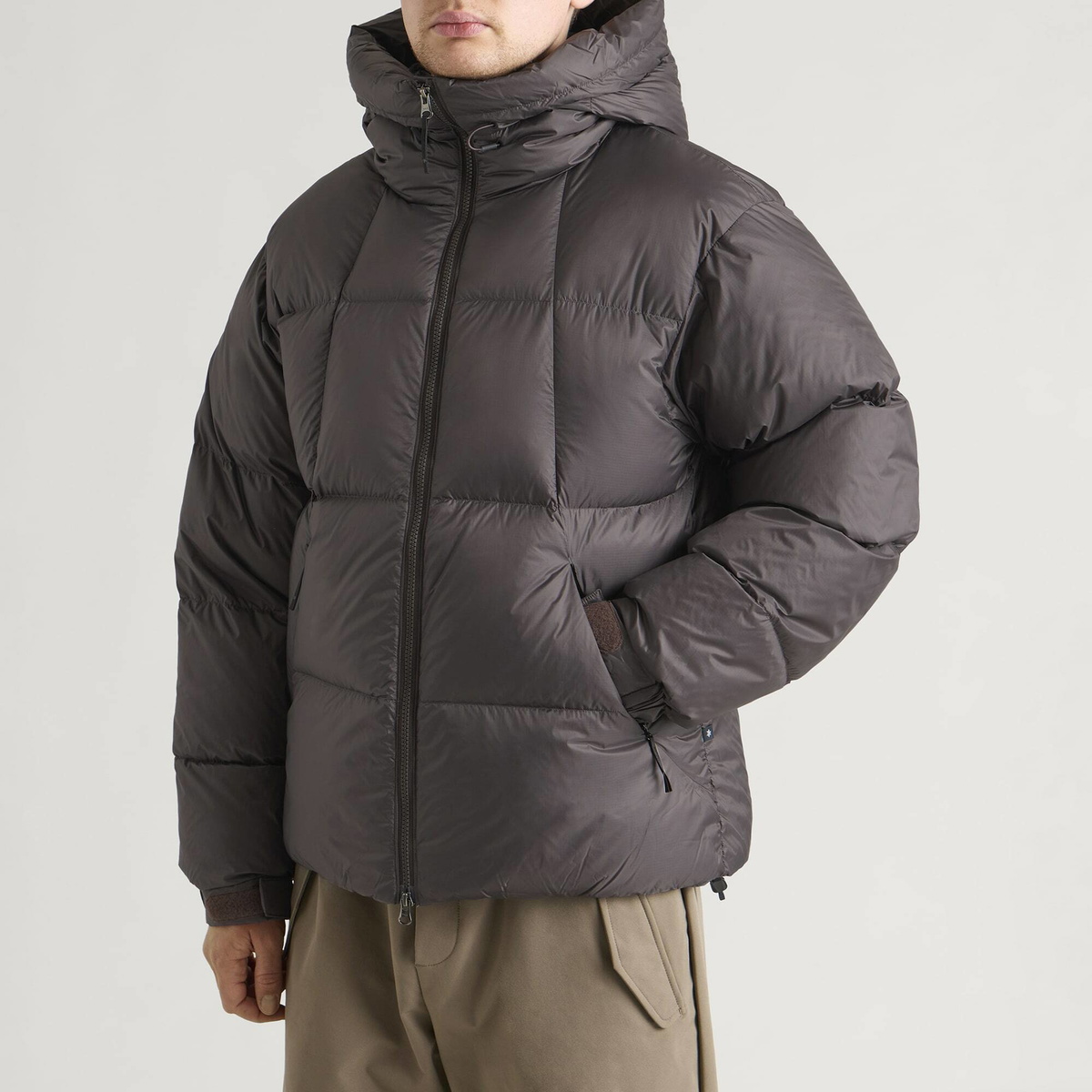 Goldwin Men's Crystalite Down Parka Jacket in Espresso