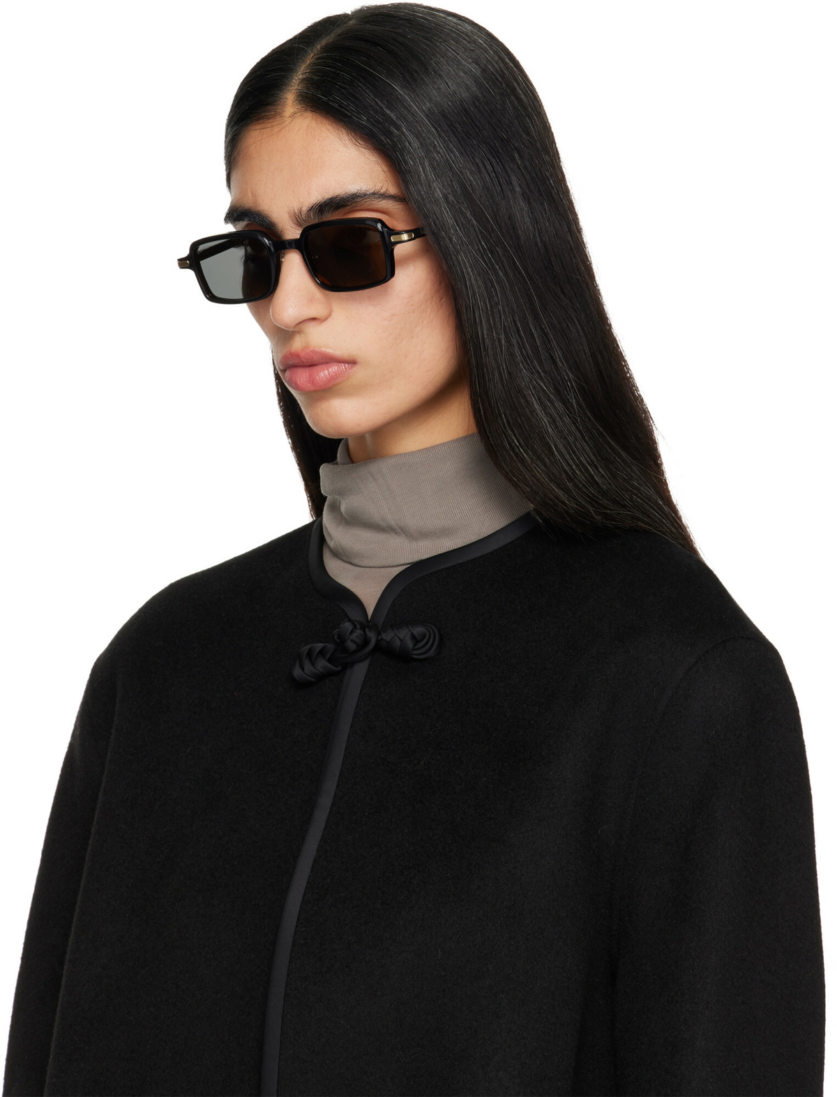 Cartier Black 'Première de Cartier' Sunglasses