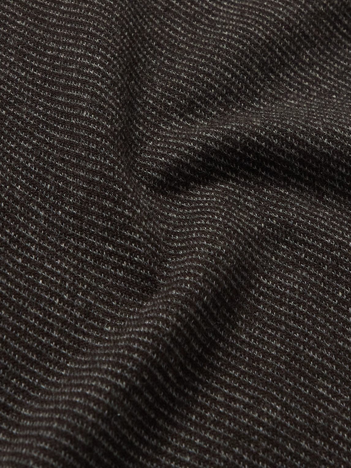 Loro Piana - Roadster Striped Cashmere Half-Zip Sweater - Black Loro Piana