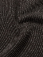 Loro Piana - Roadster Striped Cashmere Half-Zip Sweater - Black
