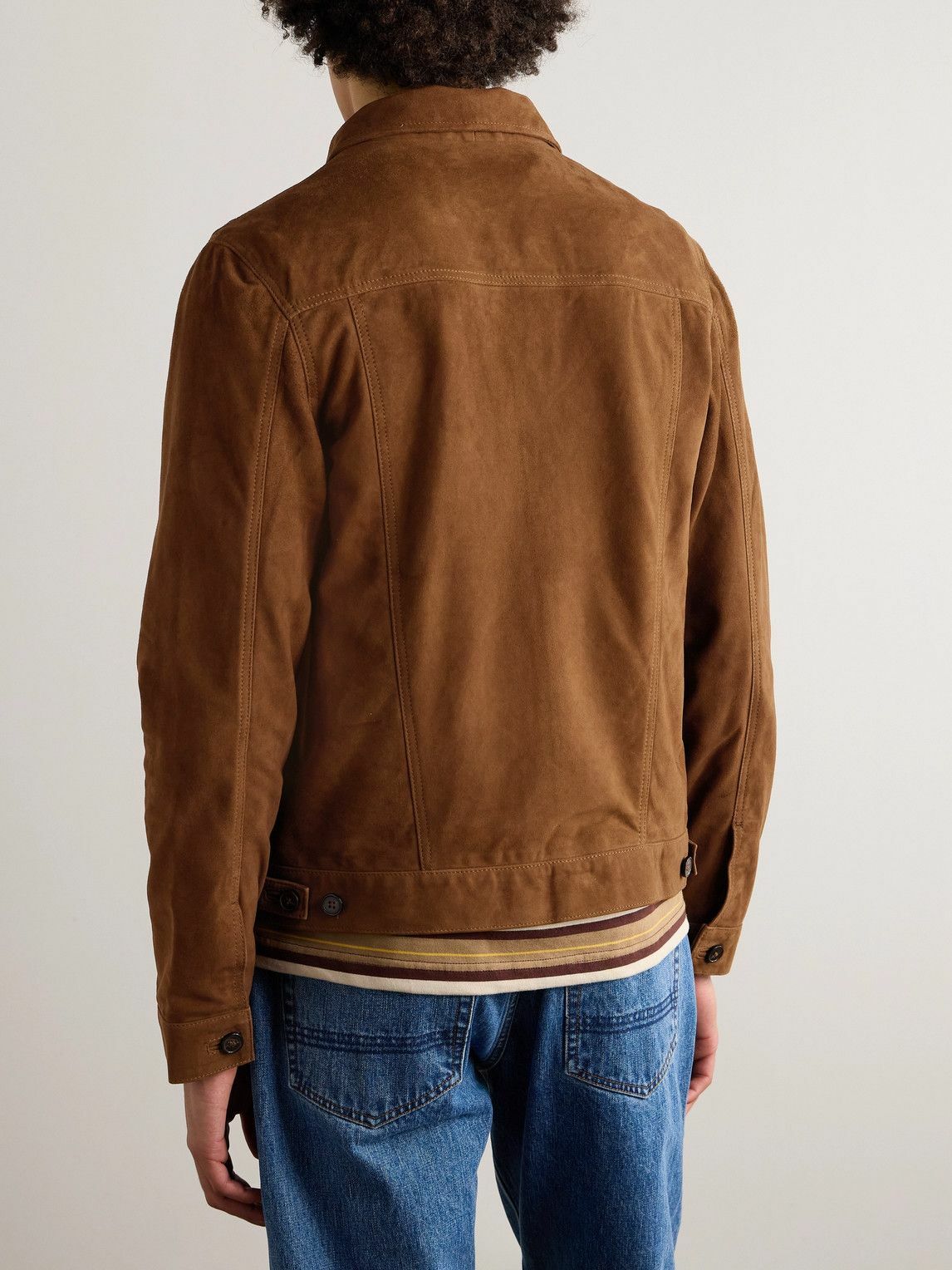 Officine Générale - Leo Suede Jacket - Brown