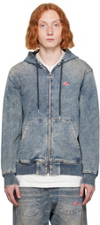 Diesel Blue D-Gir-Ne Hoodie