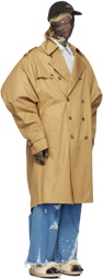 Doublet Beige Invisible Trench Coat
