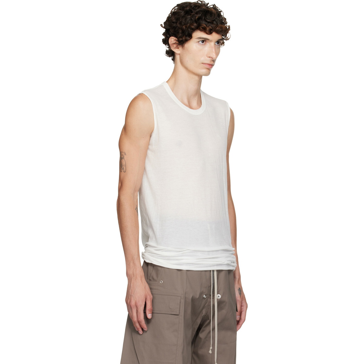 Rick Owens Off-White Tower Basic SL Tank Top