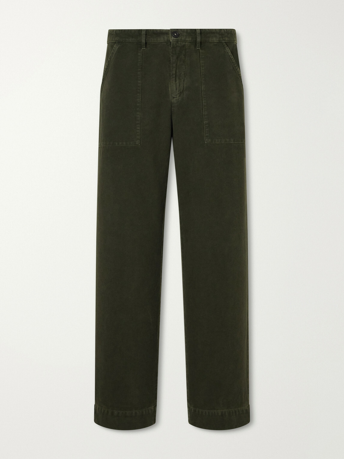 Massimo Alba - New Regata Straight-Leg Brushed Cotton Trousers - Green