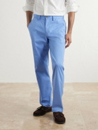 Polo Ralph Lauren - Straight-Leg Cotton-Blend Trousers - Blue