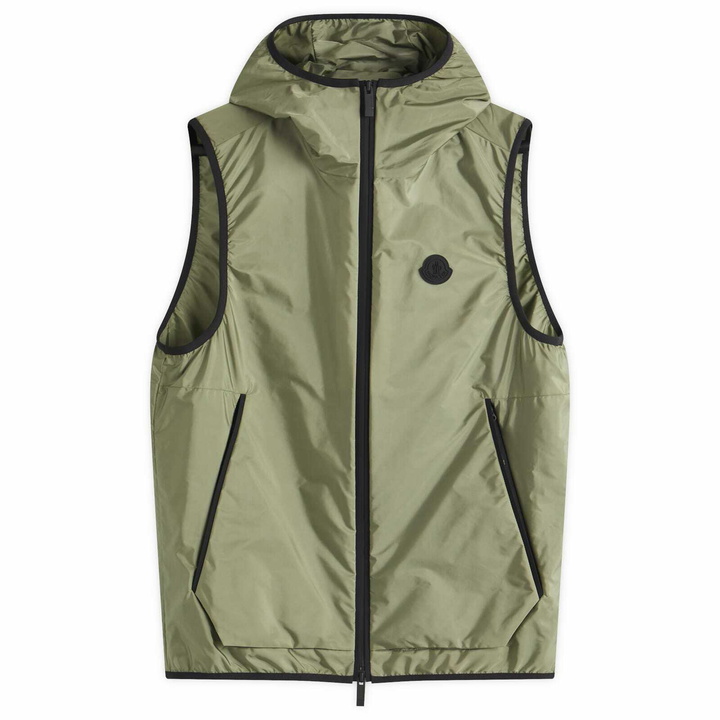 Photo: Moncler Men's Moretan Eco Nylon Technique Gilet in Green