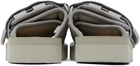 Suicoke Gray Moto-VS Sandals