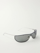 SAINT LAURENT - Mask Aviator-Style Acetate Sunglasses